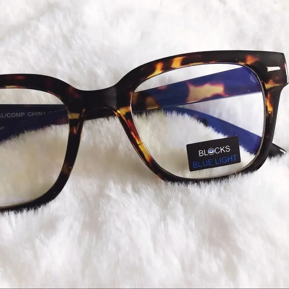 Bella Brown Pattern Computer Blue Light Glasses